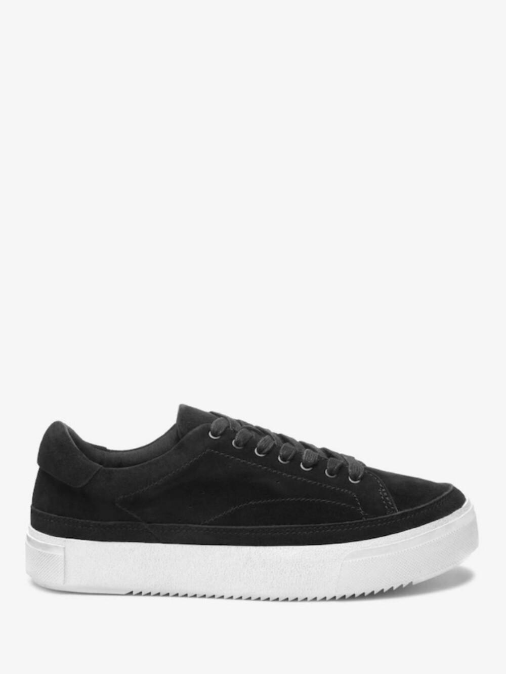 All Saints Trish Suede Leather Low Top Platform Sneakers